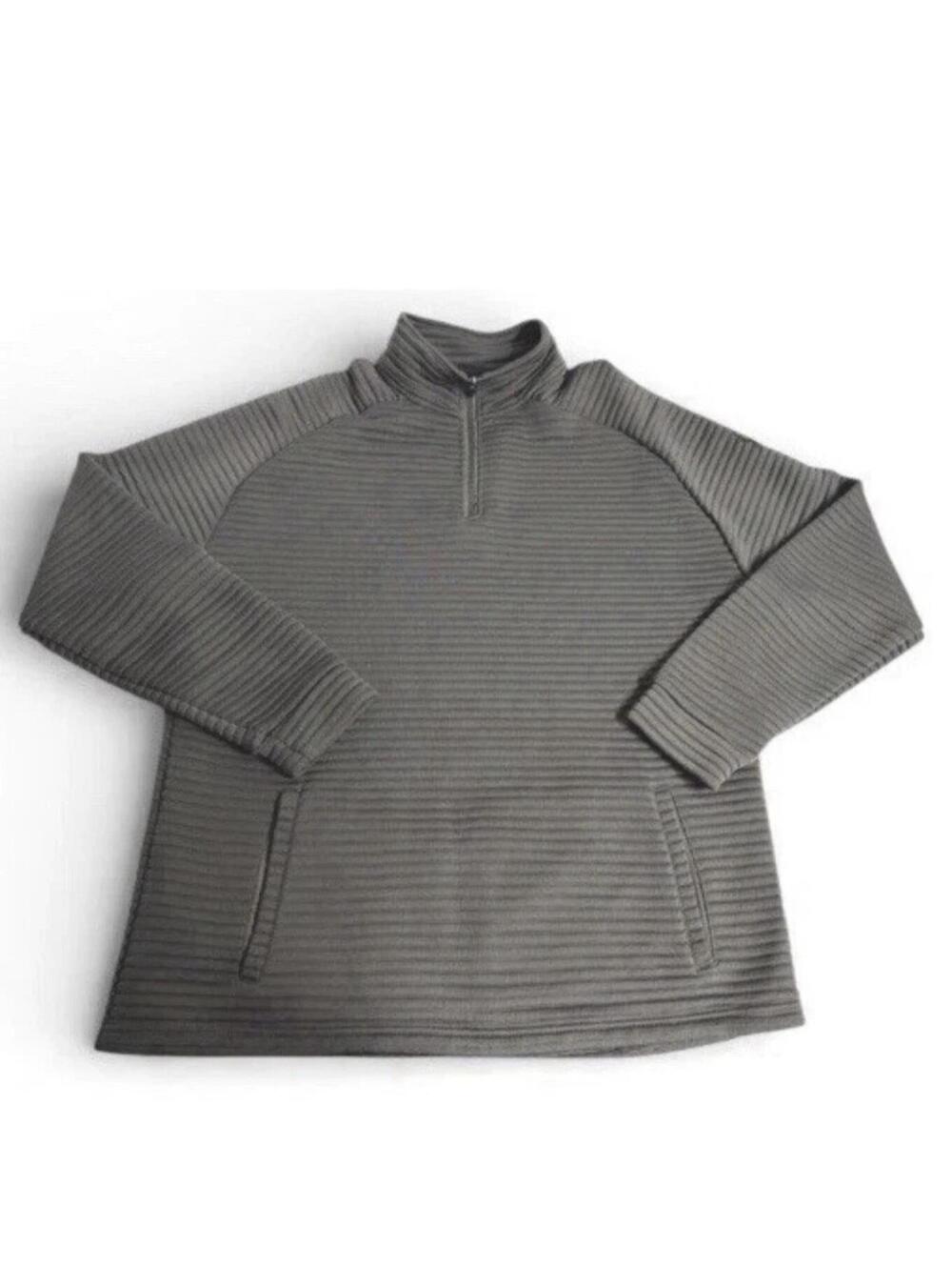 SPYDER Pullover Mens Size XXL Gray textured soft long sleeve Sports